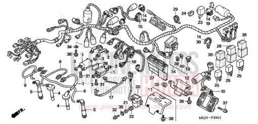 WIRE HARNESS/IGNITION COIL (CB1300/A) CB1300A5 de 2005